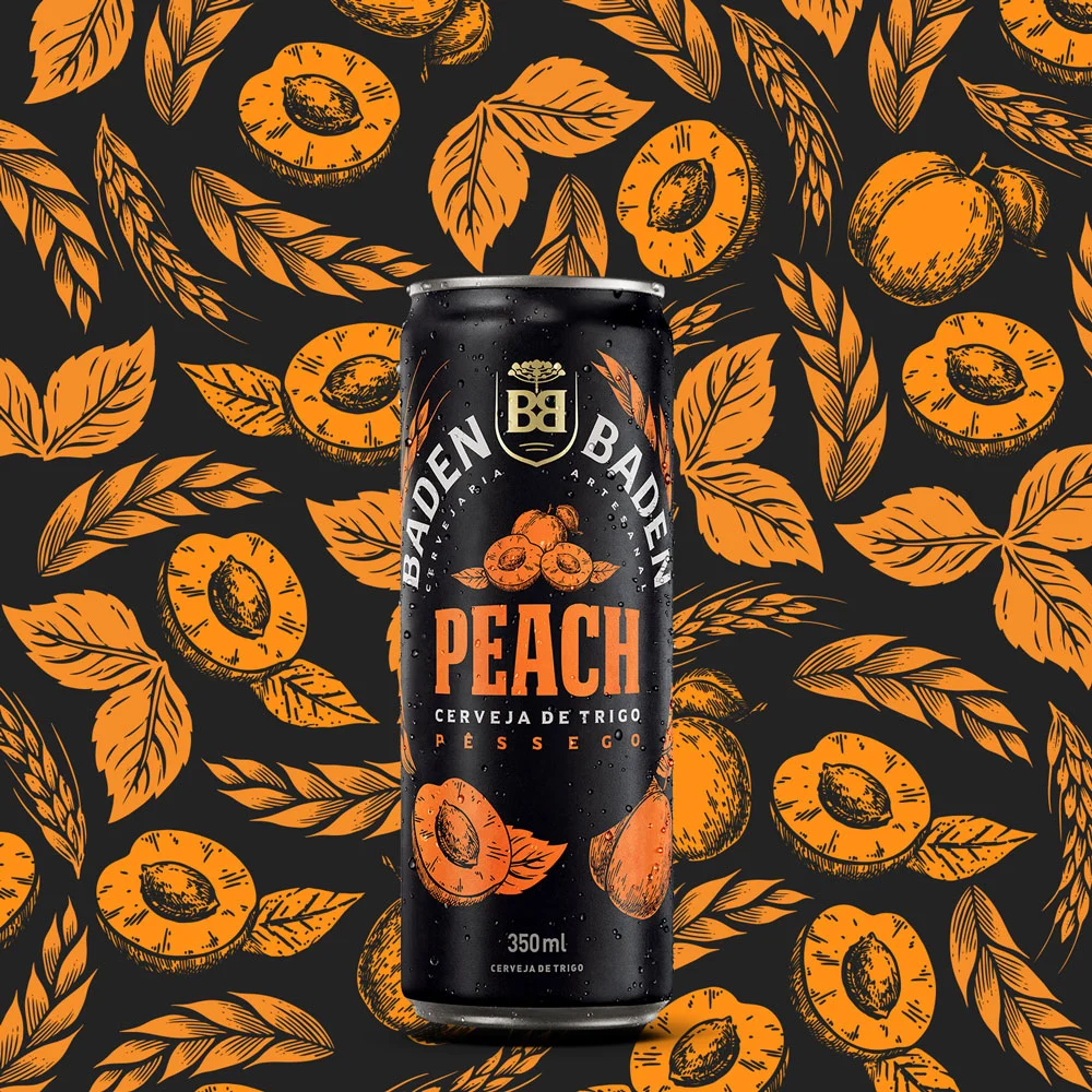 Cerveja de trigo com aroma de pêssego Baden Baden Peach