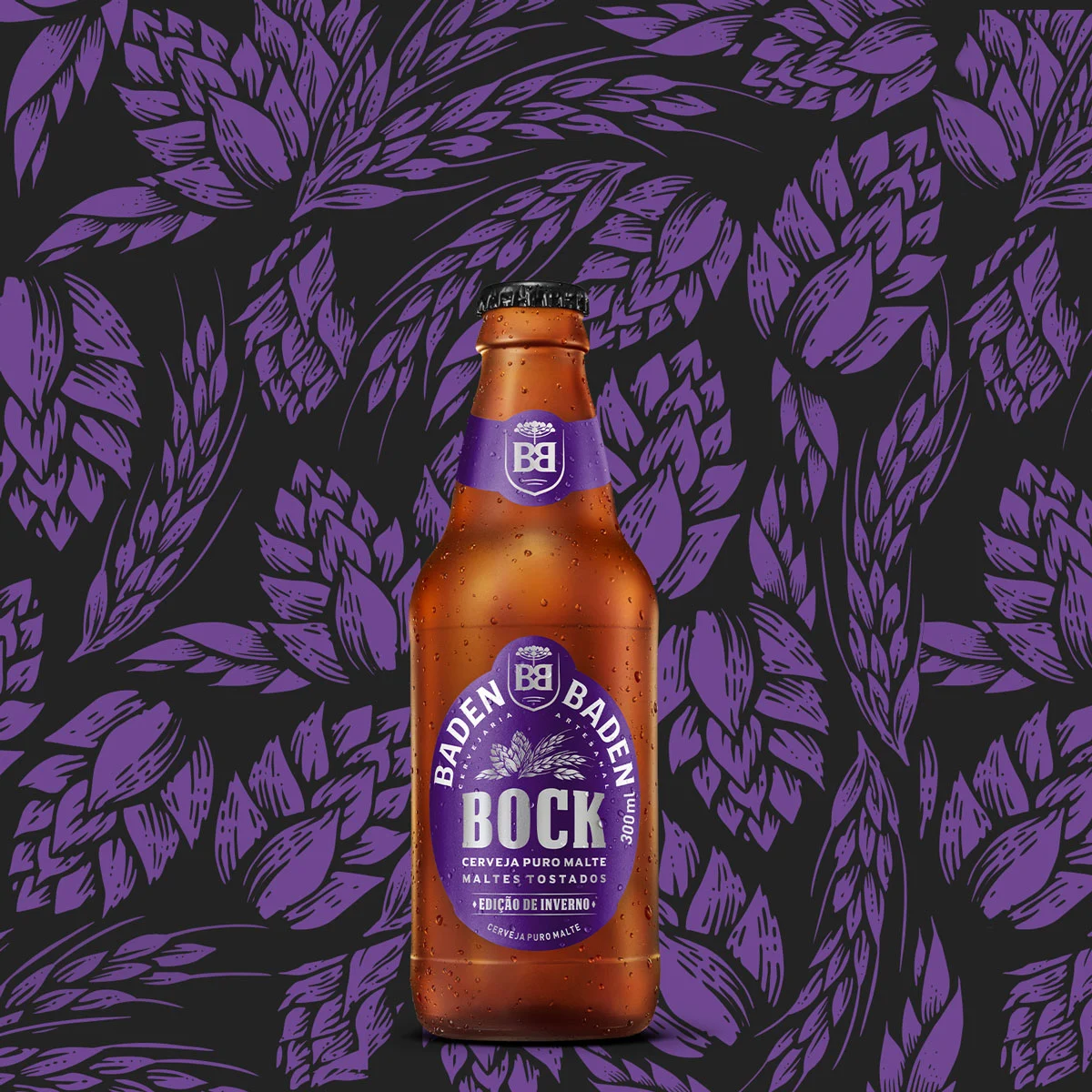 Cerveja escura com aroma tostado Baden Baden Bock